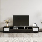 Mobile TV da 82,6" con luci LED e ante con apertura a pressione