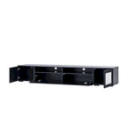 Mobile TV da 82,6" con luci LED e ante con apertura a pressione