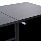 Mobile TV da 82,6" con luci LED e ante con apertura a pressione
