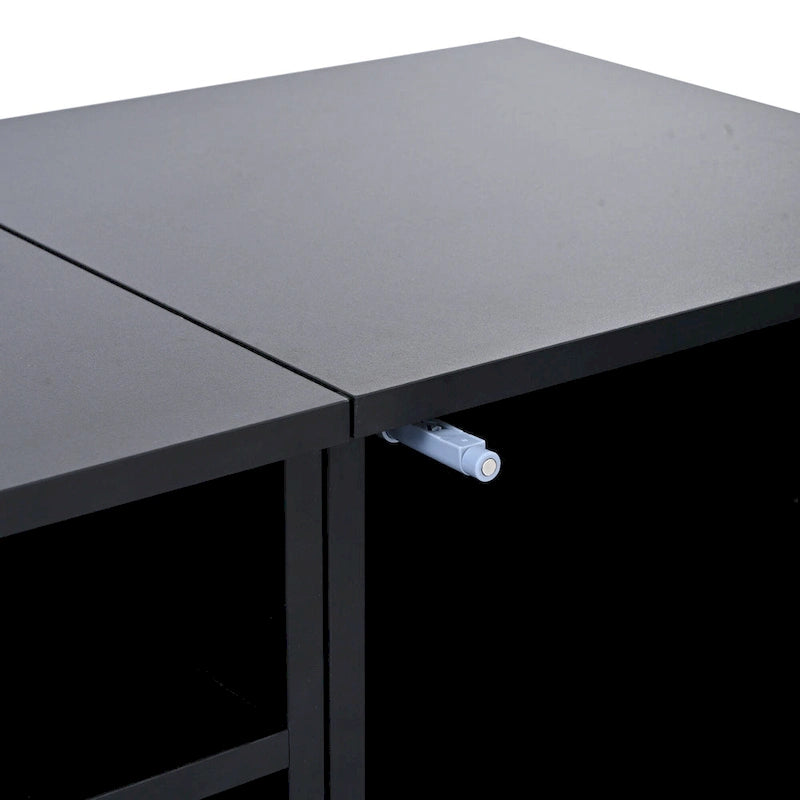 Mobile TV da 82,6" con luci LED e ante con apertura a pressione