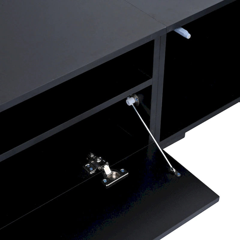 Mobile TV da 82,6" con luci LED e ante con apertura a pressione