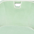 Poltrona d'accento moderna imbottita bicolore - 28 x 30 x 31