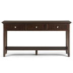 Tavolino da divano/consolle in legno massello Normandy, larghezza 60 pollici - 60 x 16 x 30