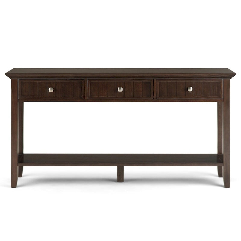 Tavolino da divano/consolle in legno massello Normandy, larghezza 60 pollici - 60 x 16 x 30