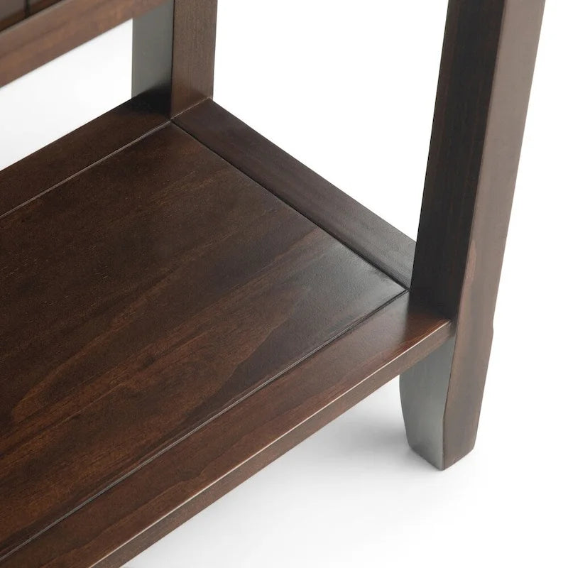 Tavolino da divano/consolle in legno massello Normandy, larghezza 60 pollici - 60 x 16 x 30