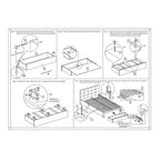 Letto contenitore matrimoniale con testiera imbottita in ecopelle