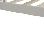 Struttura letto matrimoniale queen size con testiera e supporto a doghe in legno