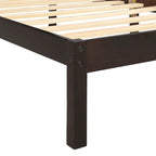 Struttura letto matrimoniale queen size con testiera e supporto a doghe in legno