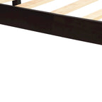 Struttura letto matrimoniale queen size con testiera e supporto a doghe in legno