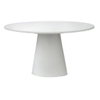 Tavolo da pranzo rotondo con piedistallo – 150 cm, 6 posti