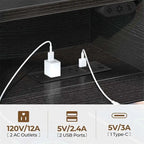 Scrivania da computer da 39 pollici con luci LED e ciabatta integrata