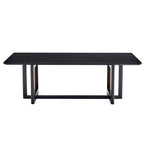 Tavolino basso con struttura in legno e superficie in stile rattan