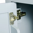 Carrello da cucina con isola con armadietto, 3 cassetti e 5 ruote