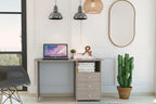 Writing Computer Desk,Three Drawers,One Shelf,Computer Table for Living Room Bedroom