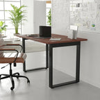 Tavolo da Conferenza con Piano in Laminato e Base a U in Acciaio