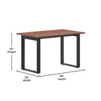 Tavolo da Conferenza con Piano in Laminato e Base a U in Acciaio
