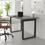Tavolo da Conferenza con Piano in Laminato e Base a U in Acciaio
