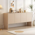 Credenza a 4 ante con ripiani regolabili, 60L di spazio, struttura in MDF (crema albicocca)